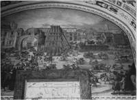 Рис. 8. Транспортировка и установка обелиска Д.Фонтана, Ватиканская фреска (Фото Ж.П.Адама)